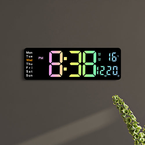 AuraGlow LED Wall Clock