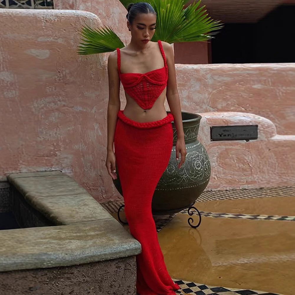 Starlight Veil Knit Dress