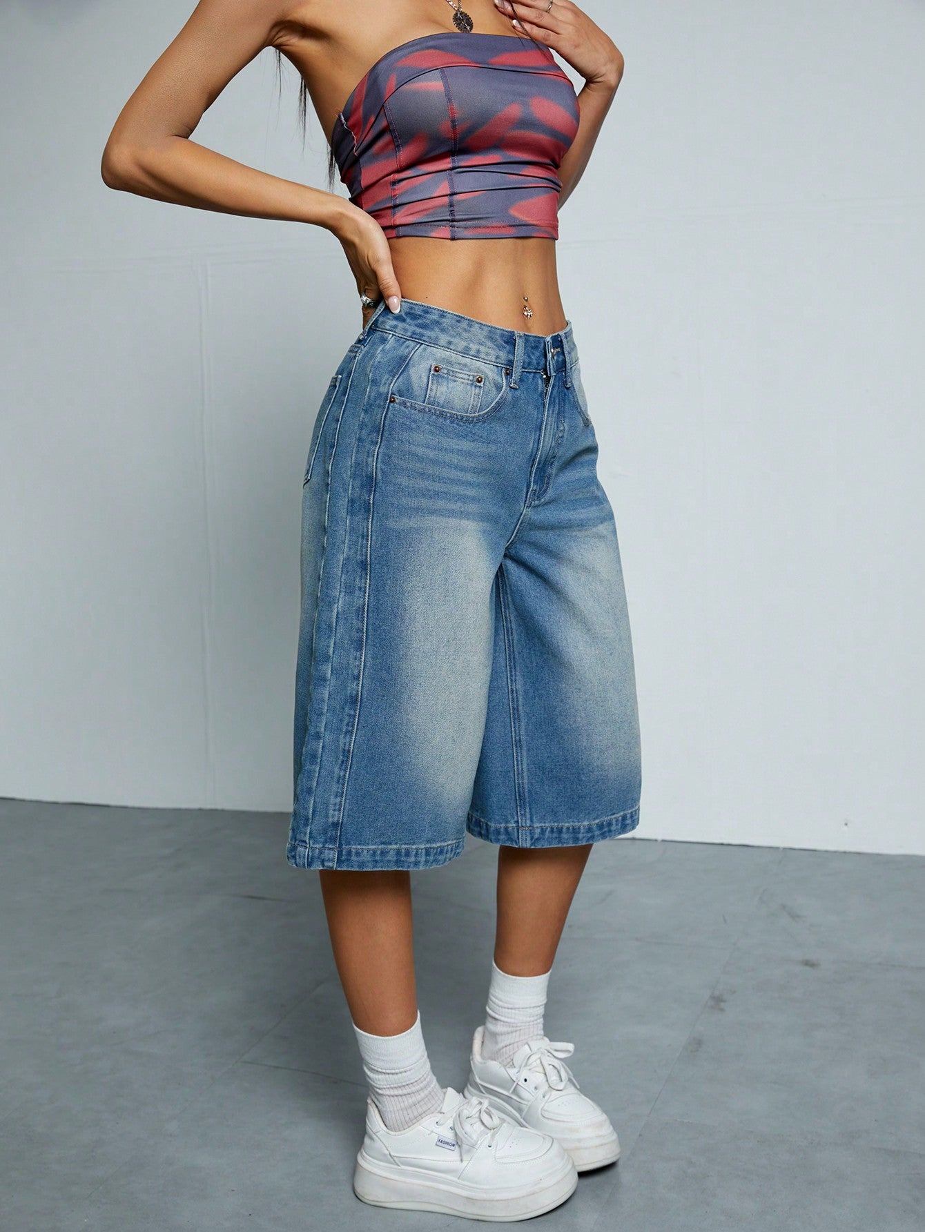 Astroscopes Stellar Line Denim Shorts