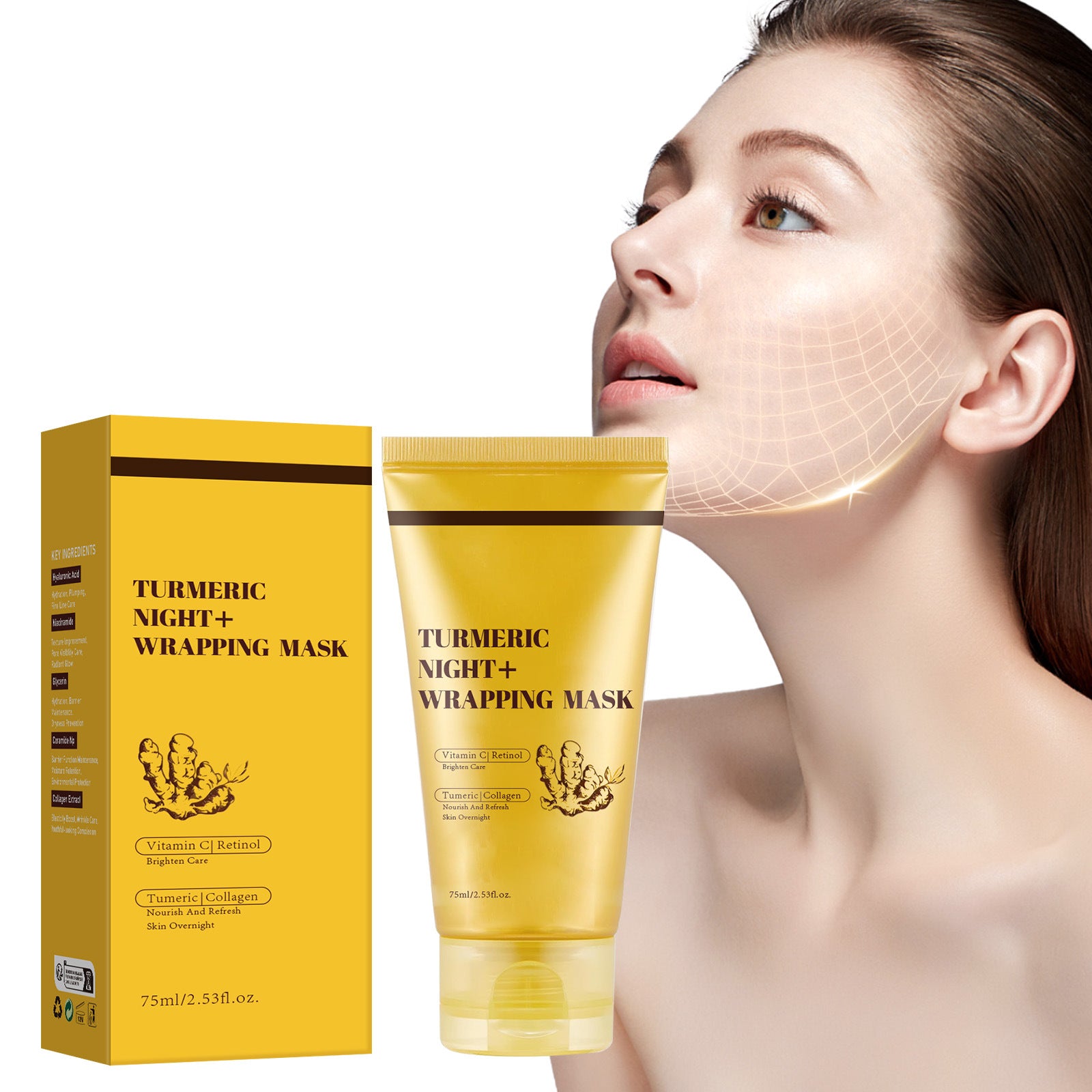 Golden Aura Night Mask