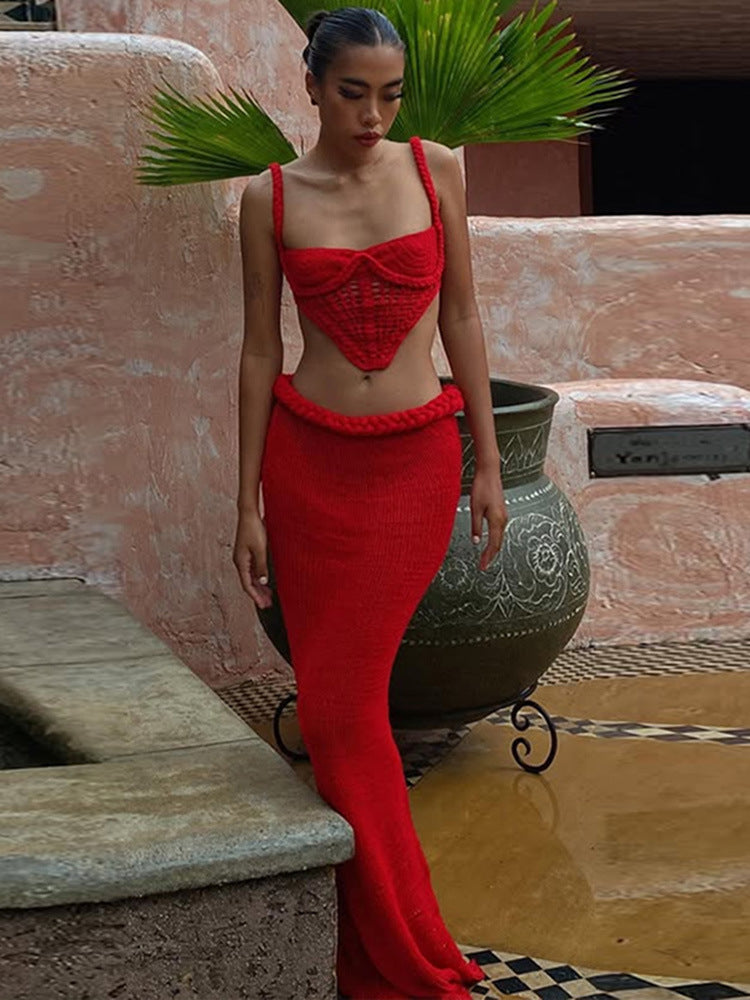 Starlight Veil Knit Dress